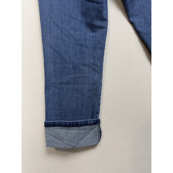 NYDJ Women's Jeans Sz 6 Dayla Wide Cuff Capri Denim Lift & Tuck Technology - Picture 10 of 13